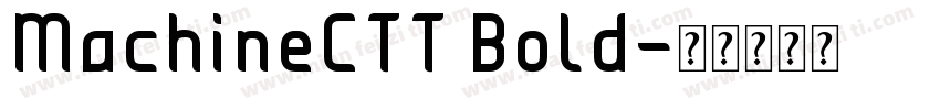 MachineCTT Bold字体转换